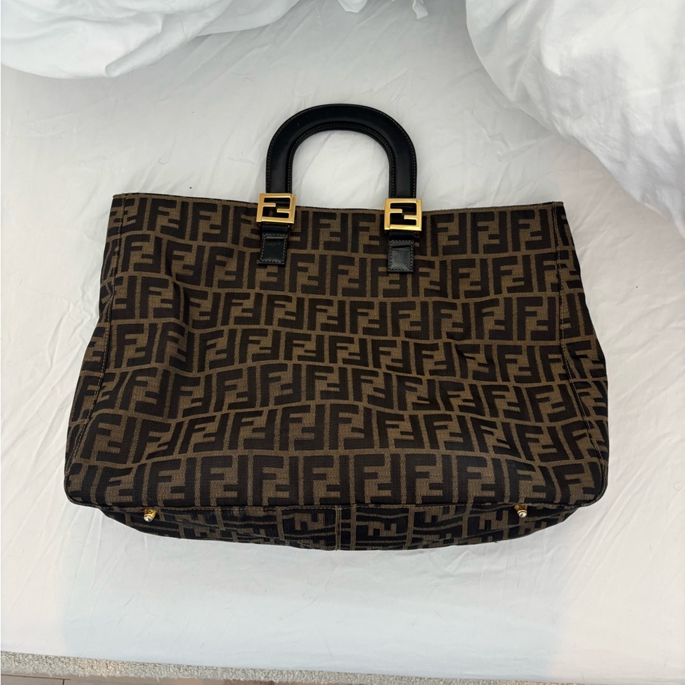 Fendi Canvas Zucca Bag